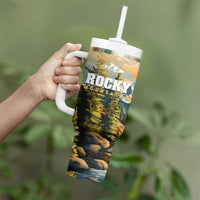 The Beauty of Rocky Mountains Tumbler With Handle