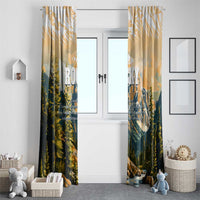 The Beauty of Rocky Mountains Window Curtain