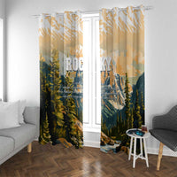 The Beauty of Rocky Mountains Window Curtain
