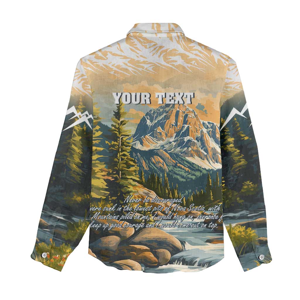 The Beauty of Rocky Mountains Women Casual Shirt