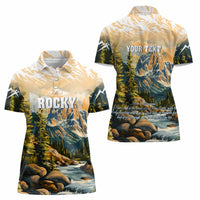 The Beauty of Rocky Mountains Women Polo Shirt