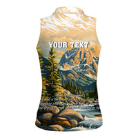 The Beauty of Rocky Mountains Women Sleeveless Polo Shirt