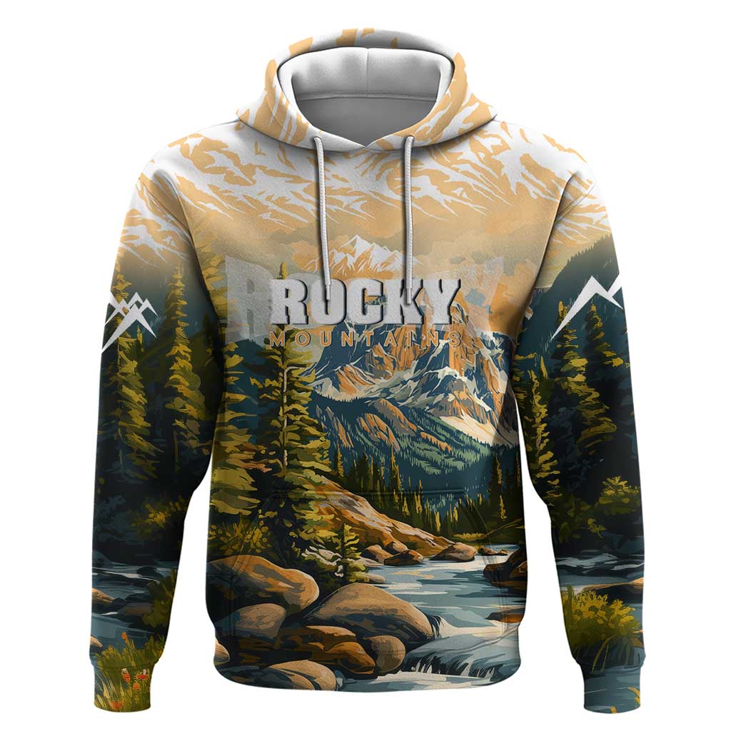 The Beauty of Rocky Mountains Zip Hoodie