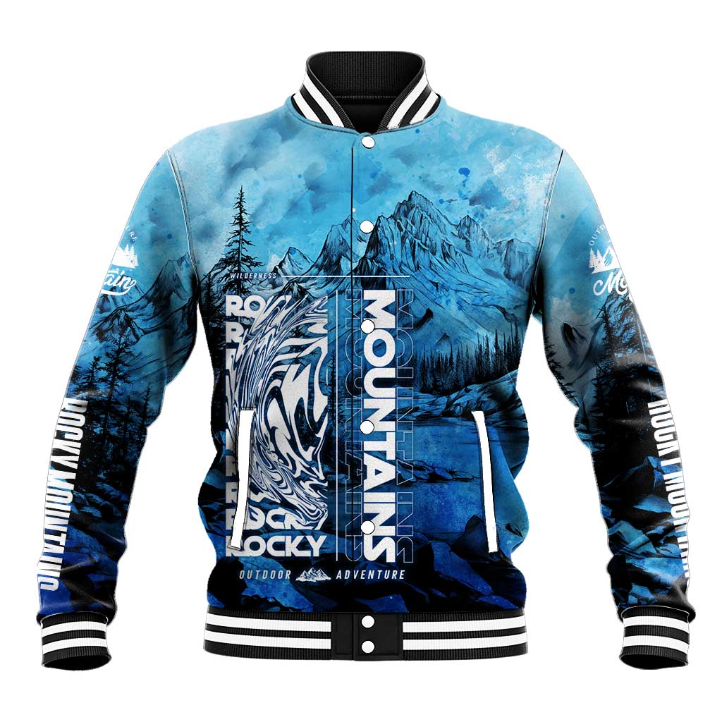 Rocky Mountains Baseball Jacket Outdoor Adventure