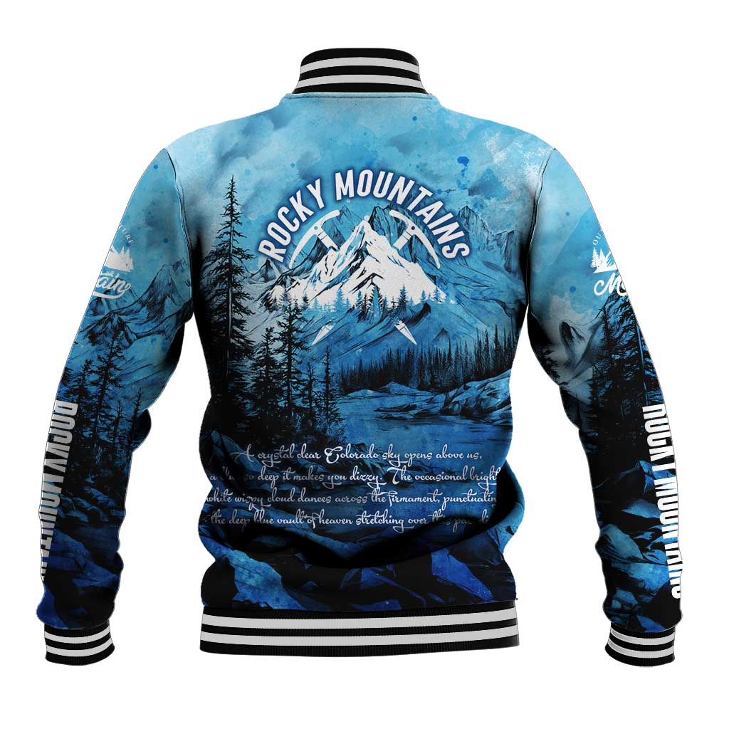 Rocky Mountains Baseball Jacket Outdoor Adventure