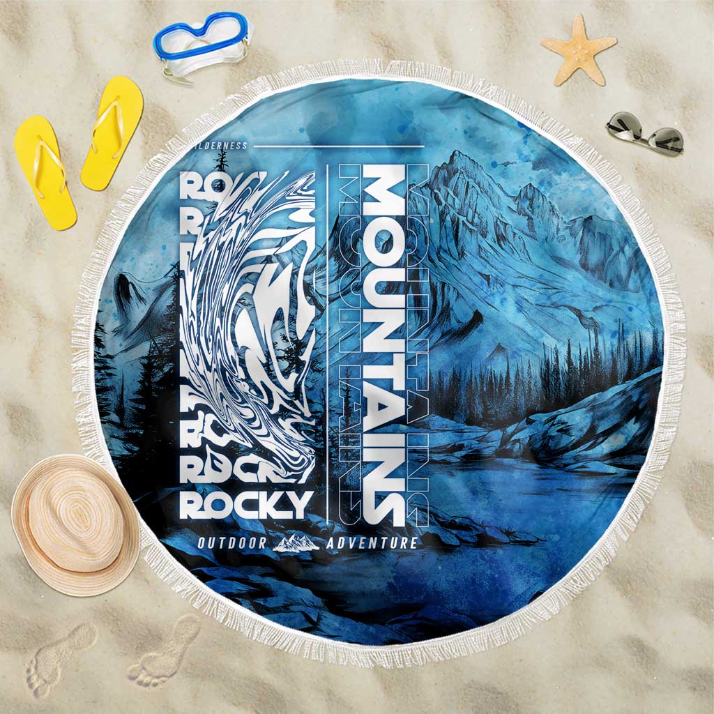 Rocky Mountains Beach Blanket Outdoor Adventure