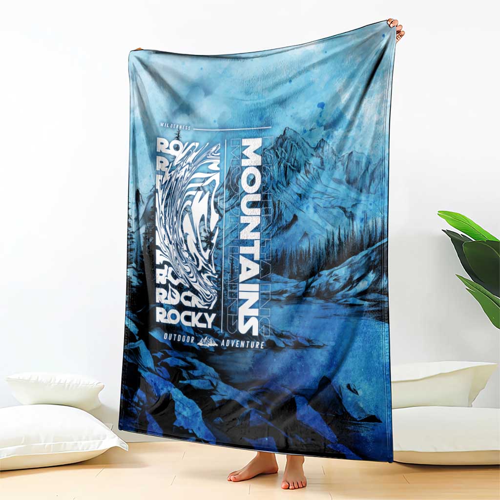 Rocky Mountains Blanket Outdoor Adventure