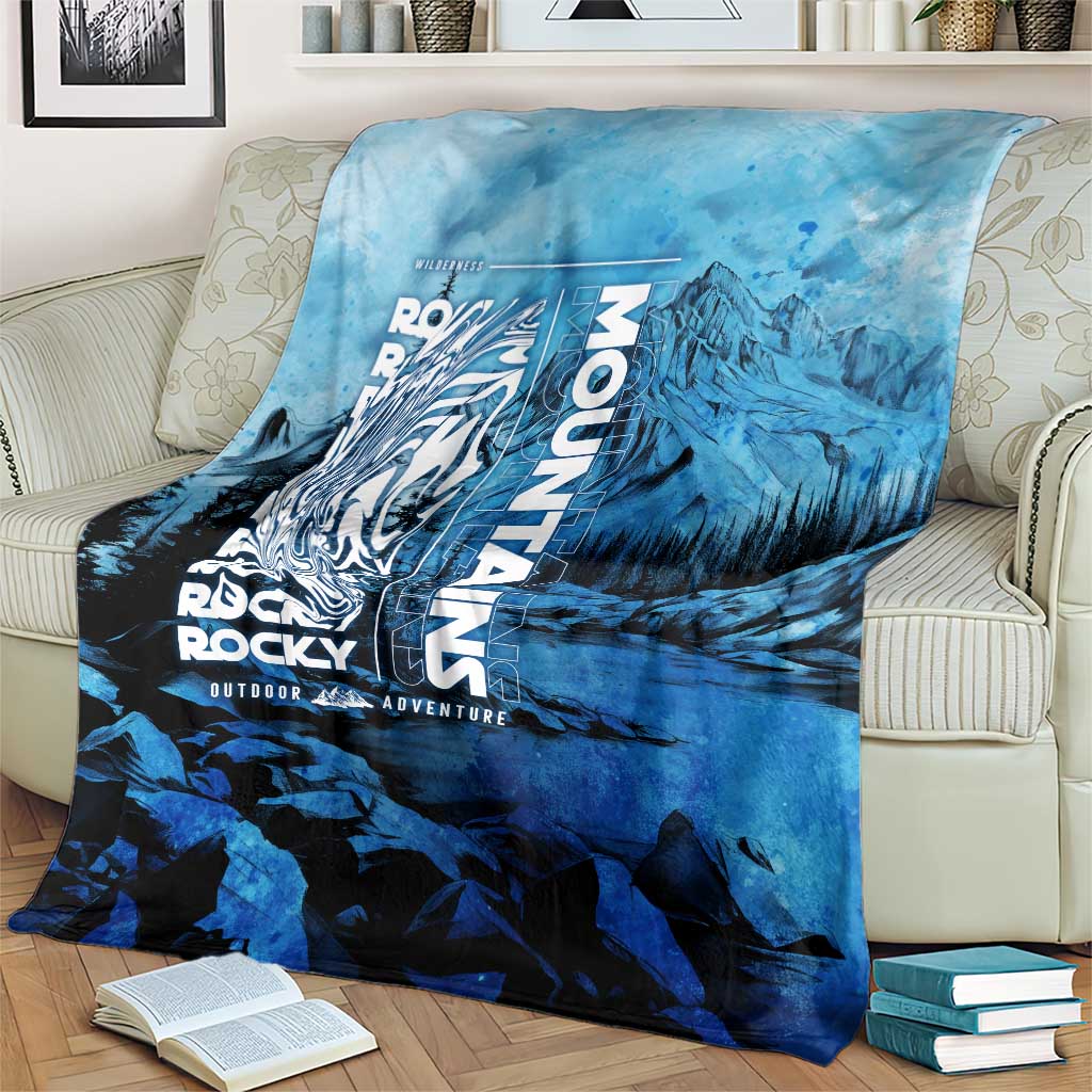 Rocky Mountains Blanket Outdoor Adventure