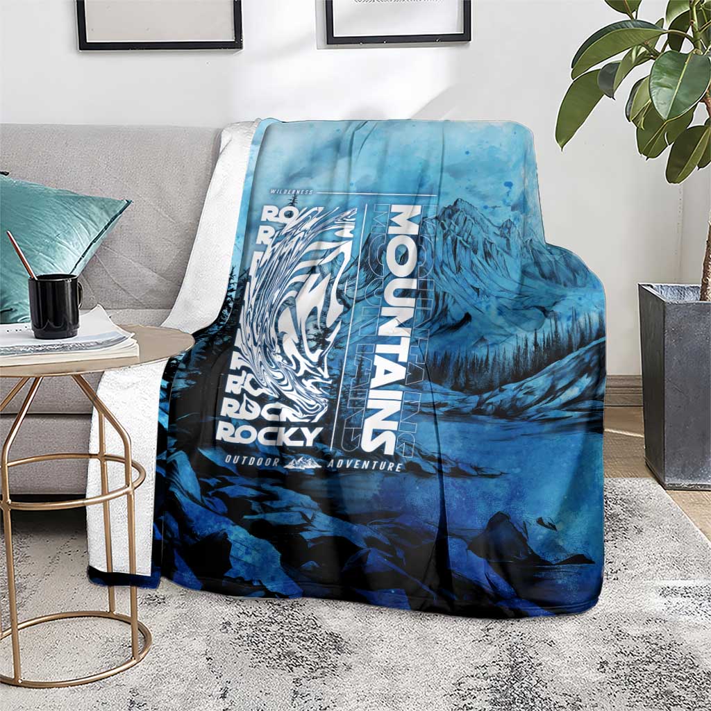 Rocky Mountains Blanket Outdoor Adventure
