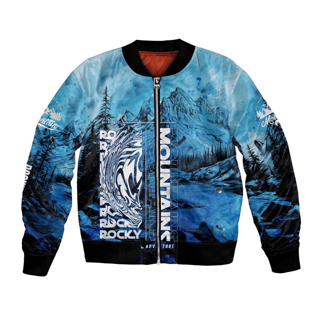 Rocky Mountains Bomber Jacket Outdoor Adventure