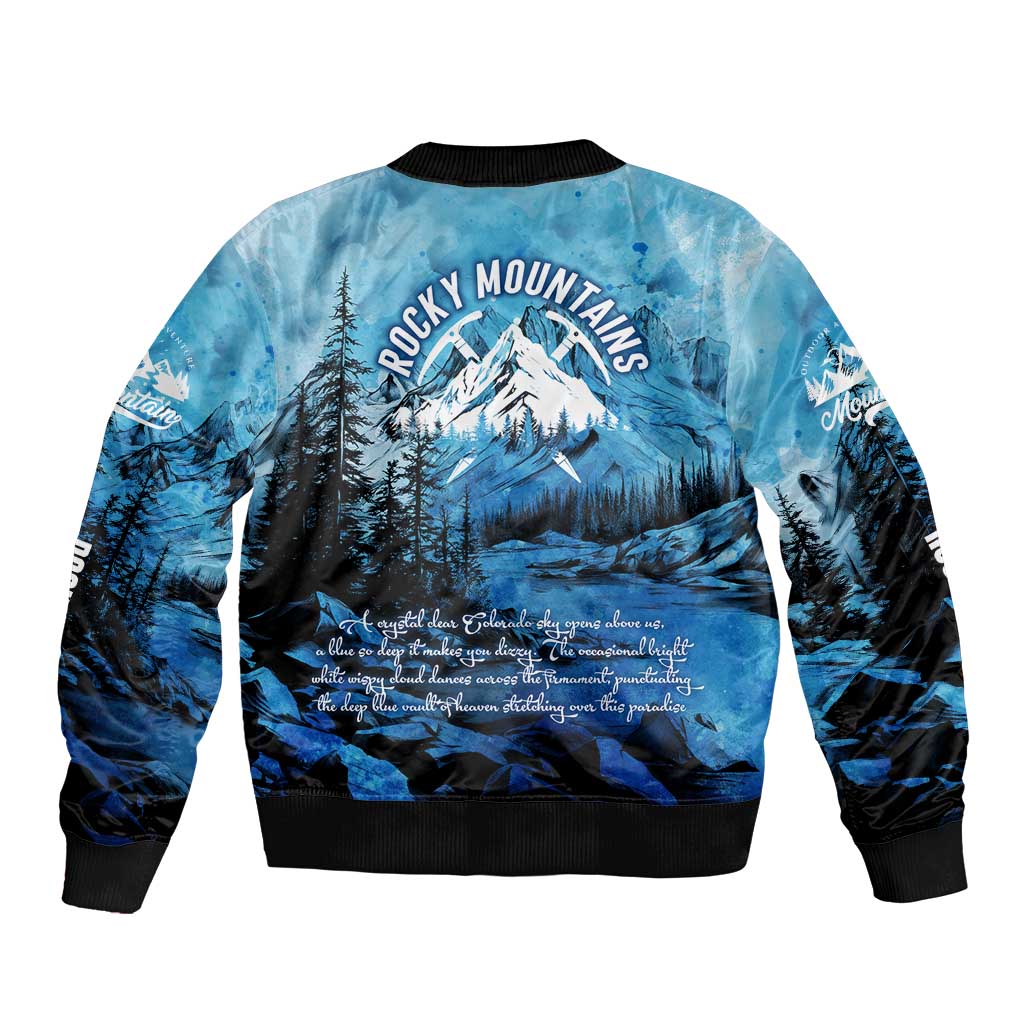 Rocky Mountains Bomber Jacket Outdoor Adventure
