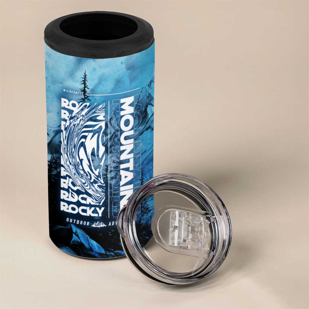 Rocky Mountains 4 in 1 Can Cooler Tumbler Outdoor Adventure