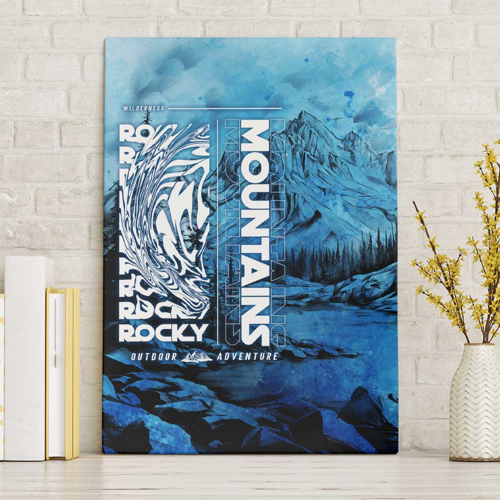 Rocky Mountains Canvas Wall Art Outdoor Adventure