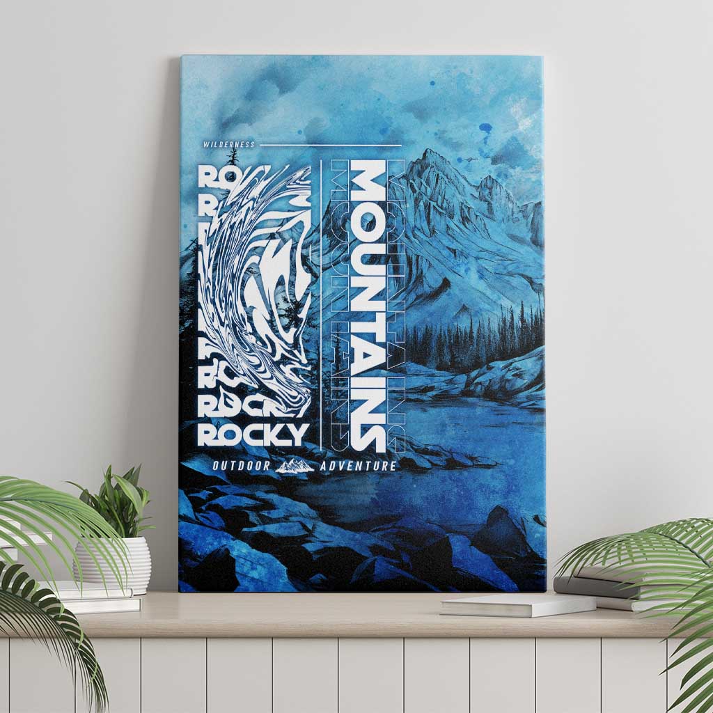 Rocky Mountains Canvas Wall Art Outdoor Adventure