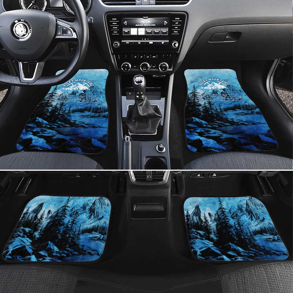 Rocky Mountains Car Mats Outdoor Adventure