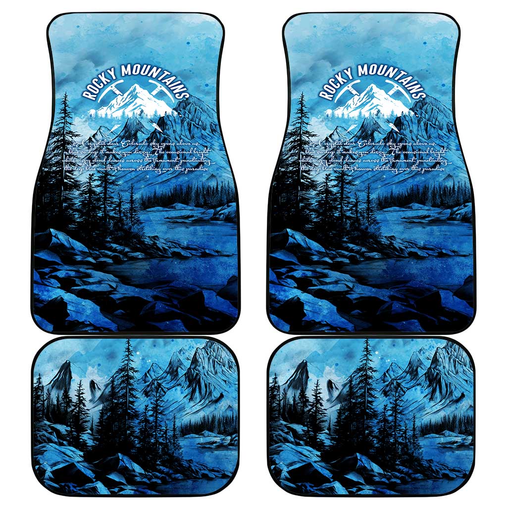 Rocky Mountains Car Mats Outdoor Adventure