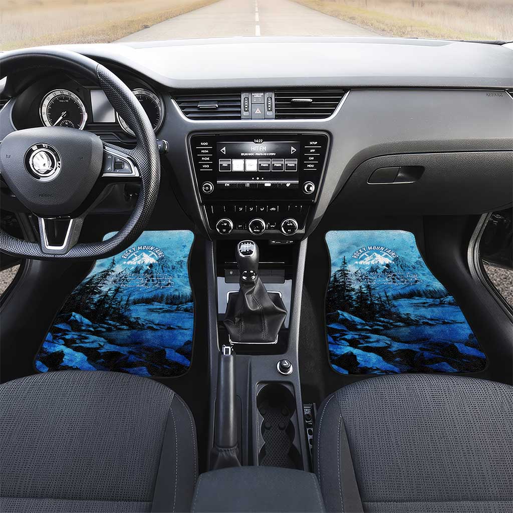 Rocky Mountains Car Mats Outdoor Adventure