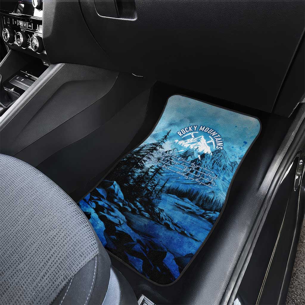 Rocky Mountains Car Mats Outdoor Adventure