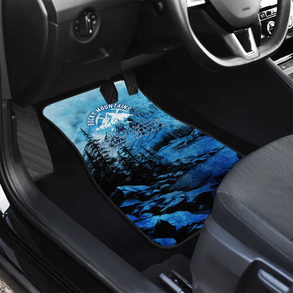 Rocky Mountains Car Mats Outdoor Adventure