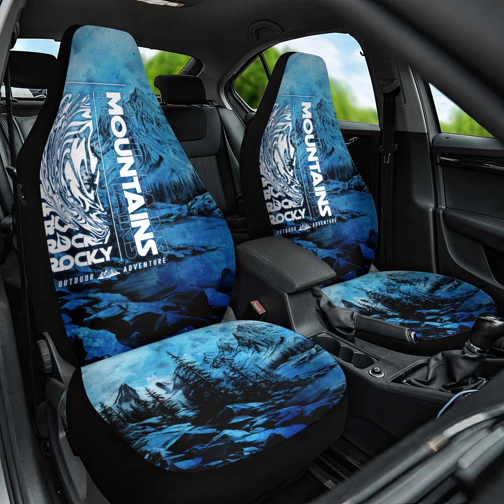 Rocky Mountains Car Seat Cover Outdoor Adventure