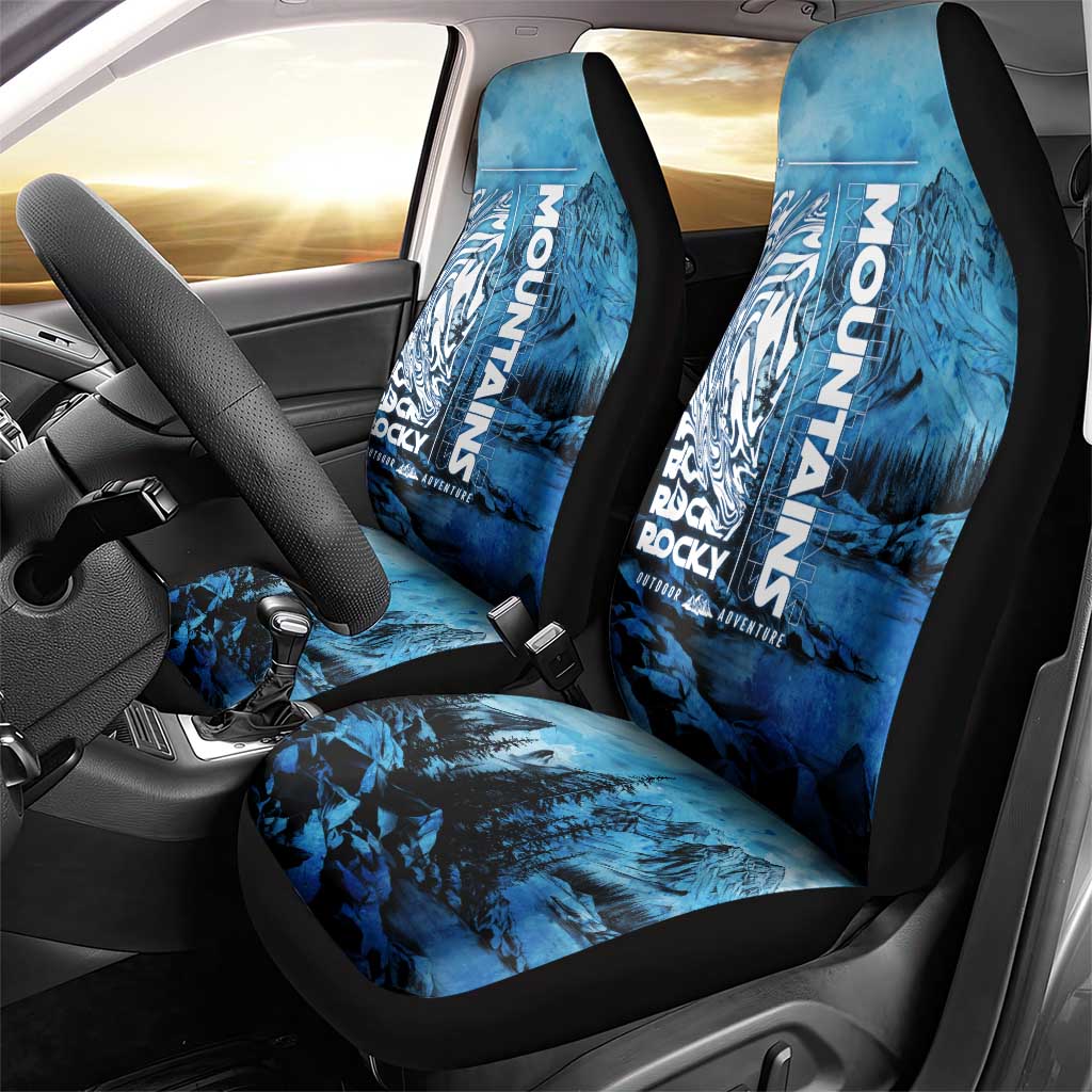 Rocky Mountains Car Seat Cover Outdoor Adventure