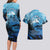 Rocky Mountains Couples Matching Long Sleeve Bodycon Dress and Hawaiian Shirt Outdoor Adventure