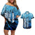 Rocky Mountains Couples Matching Off Shoulder Short Dress and Hawaiian Shirt Outdoor Adventure