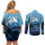 Rocky Mountains Couples Matching Off Shoulder Short Dress and Long Sleeve Button Shirt Outdoor Adventure