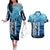 Rocky Mountains Couples Matching Off The Shoulder Long Sleeve Dress and Hawaiian Shirt Outdoor Adventure