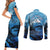 Rocky Mountains Couples Matching Short Sleeve Bodycon Dress and Long Sleeve Button Shirt Outdoor Adventure