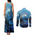 Rocky Mountains Couples Matching Tank Maxi Dress and Long Sleeve Button Shirt Outdoor Adventure