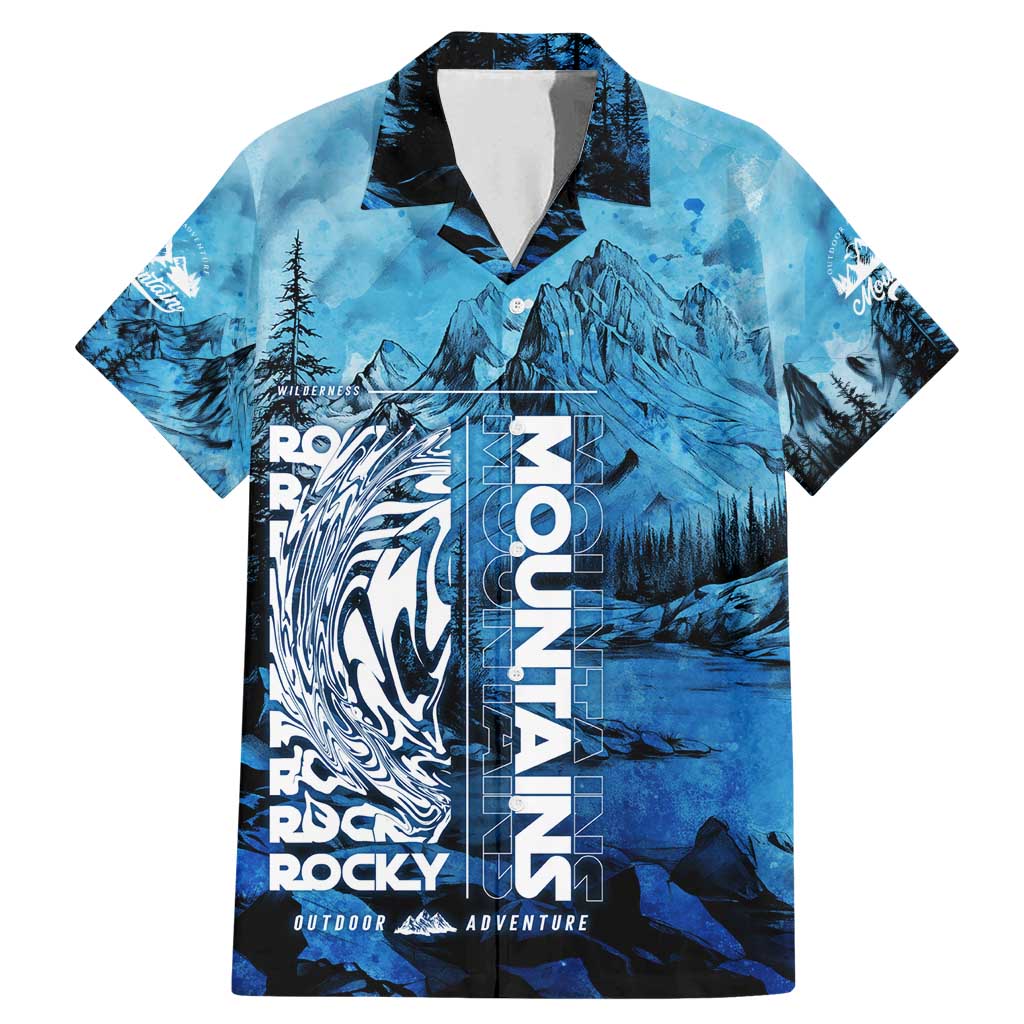 Rocky Mountains Family Matching Mermaid Dress and Hawaiian Shirt Outdoor Adventure