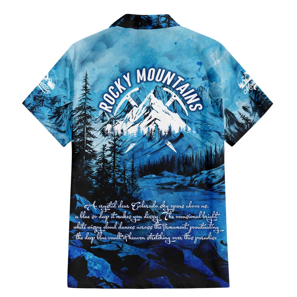 Rocky Mountains Family Matching Mermaid Dress and Hawaiian Shirt Outdoor Adventure