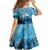 Rocky Mountains Family Matching Off The Shoulder Long Sleeve Dress and Hawaiian Shirt Outdoor Adventure