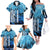Rocky Mountains Family Matching Off The Shoulder Long Sleeve Dress and Hawaiian Shirt Outdoor Adventure