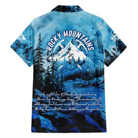 Rocky Mountains Family Matching Off Shoulder Maxi Dress and Hawaiian Shirt Outdoor Adventure