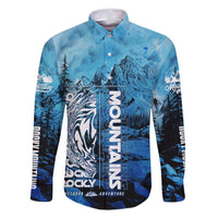 Rocky Mountains Family Matching Off Shoulder Maxi Dress and Hawaiian Shirt Outdoor Adventure