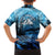 Rocky Mountains Family Matching Off Shoulder Short Dress and Hawaiian Shirt Outdoor Adventure