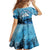 Rocky Mountains Family Matching Off Shoulder Short Dress and Hawaiian Shirt Outdoor Adventure