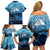 Rocky Mountains Family Matching Off Shoulder Short Dress and Hawaiian Shirt Outdoor Adventure