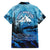 Rocky Mountains Family Matching Off Shoulder Short Dress and Hawaiian Shirt Outdoor Adventure