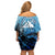 Rocky Mountains Family Matching Off Shoulder Short Dress and Hawaiian Shirt Outdoor Adventure
