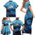 Rocky Mountains Family Matching Short Sleeve Bodycon Dress and Hawaiian Shirt Outdoor Adventure
