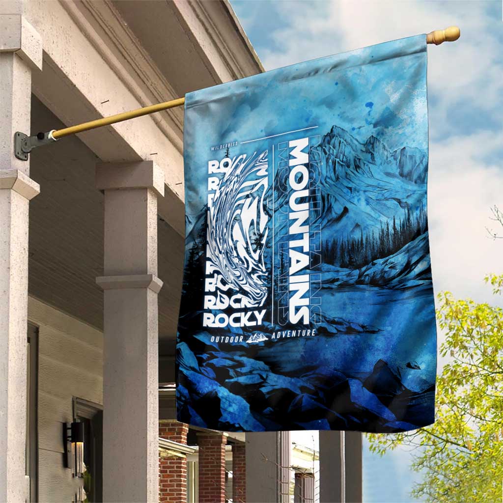 Rocky Mountains Garden Flag Outdoor Adventure