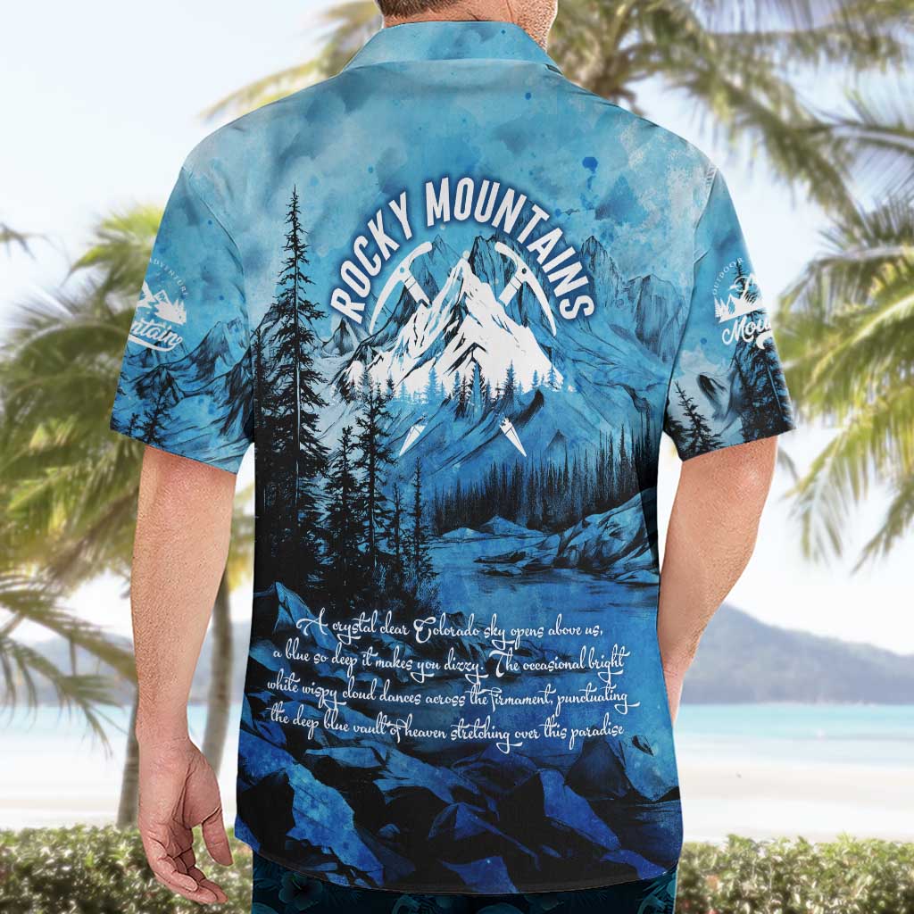 Rocky Mountains Hawaiian Shirt Outdoor Adventure