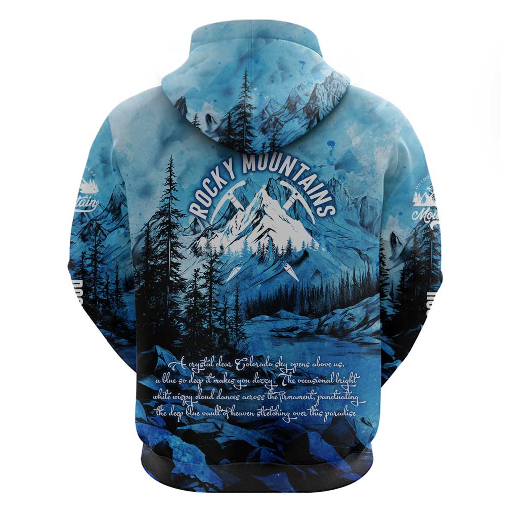 Rocky Mountains Hoodie Outdoor Adventure
