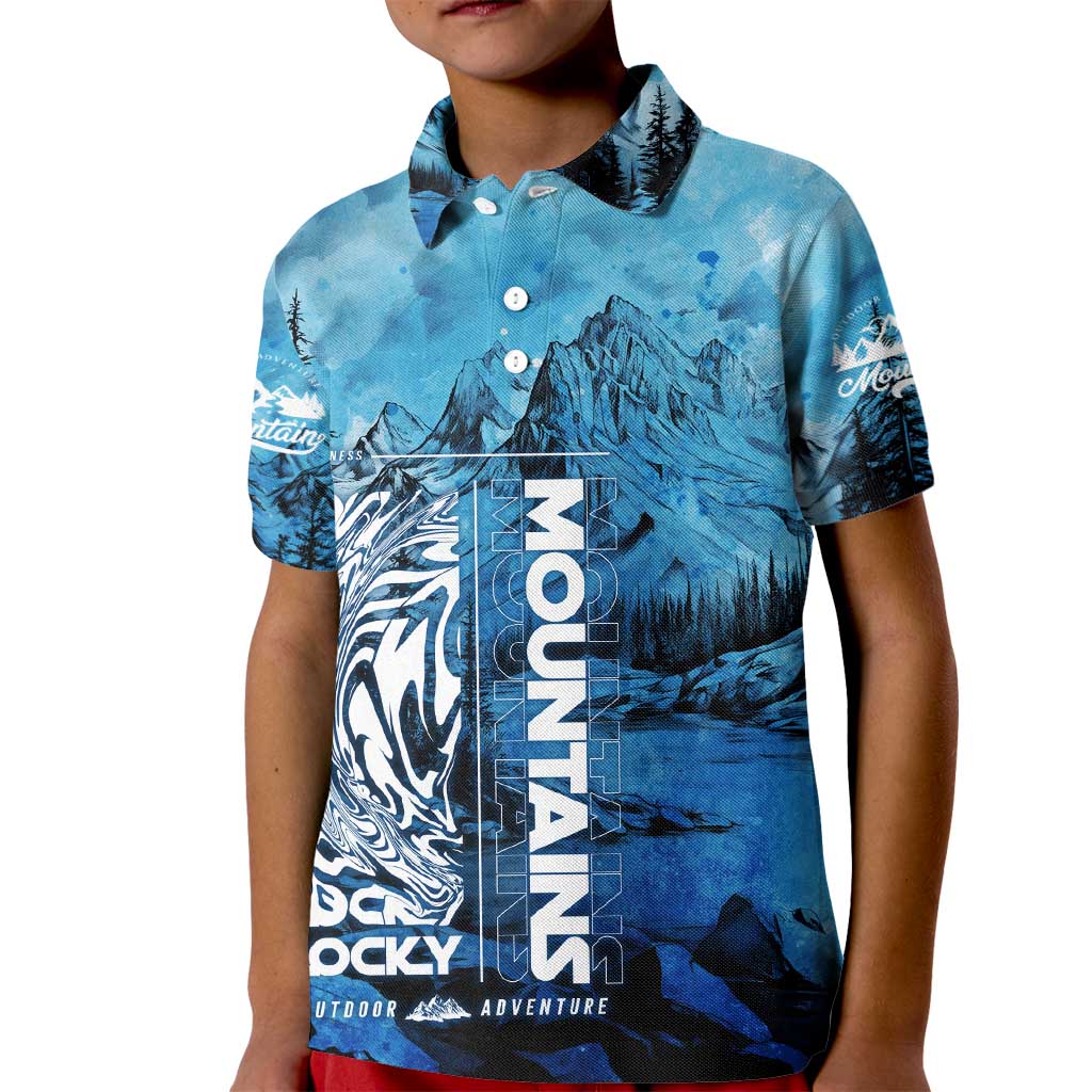 Rocky Mountains Kid Polo Shirt Outdoor Adventure