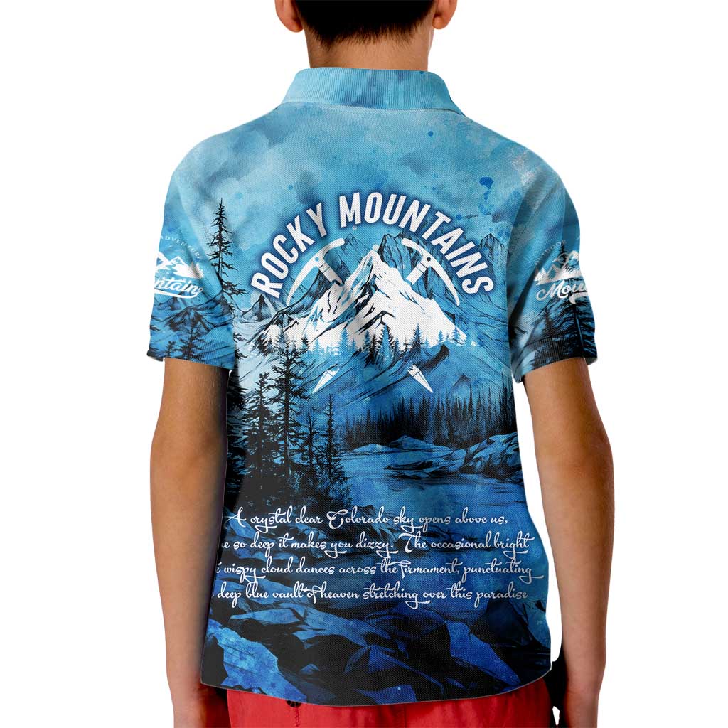 Rocky Mountains Kid Polo Shirt Outdoor Adventure