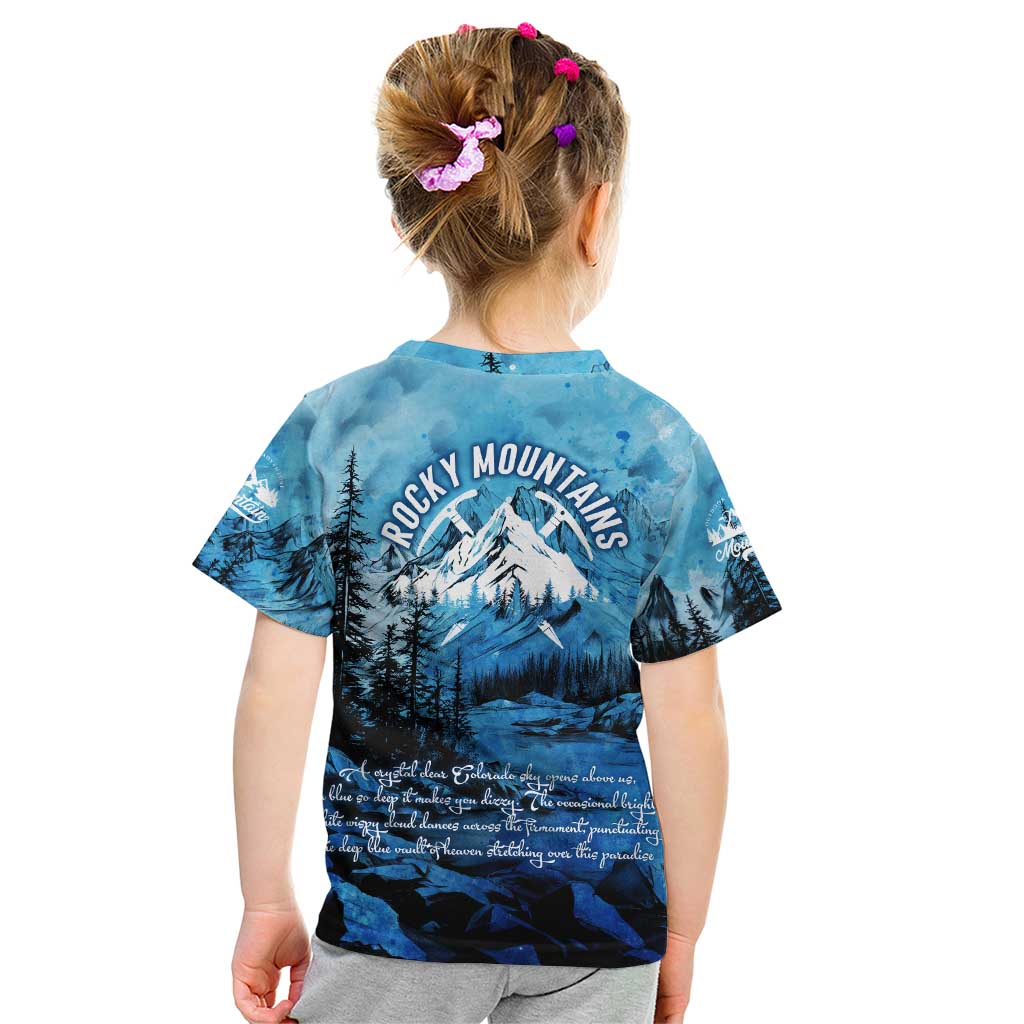 Rocky Mountains Kid T Shirt Outdoor Adventure
