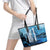Rocky Mountains Leather Tote Bag Outdoor Adventure